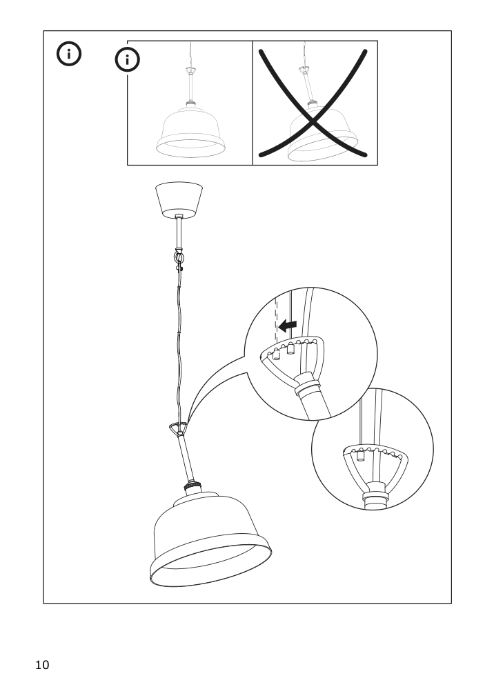 Assembly instructions for IKEA Agaralg pendant lamp glass | Page 10 - IKEA AGARALG pendant lamp 704.902.03