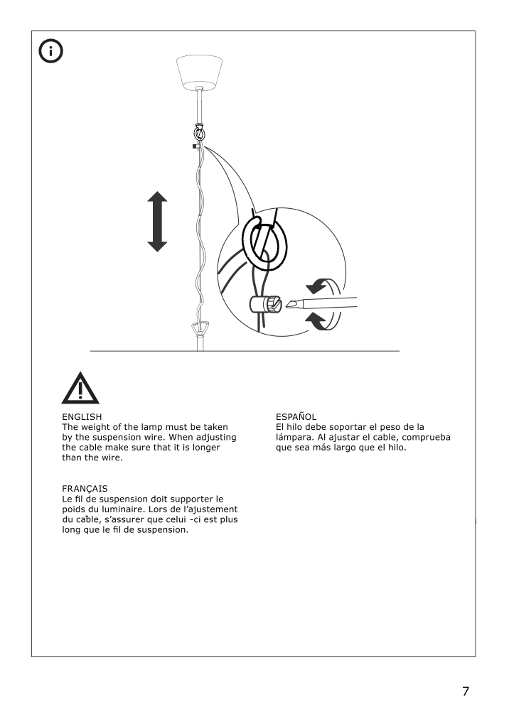 Assembly instructions for IKEA Agaralg pendant lamp glass | Page 7 - IKEA AGARALG pendant lamp 704.902.03