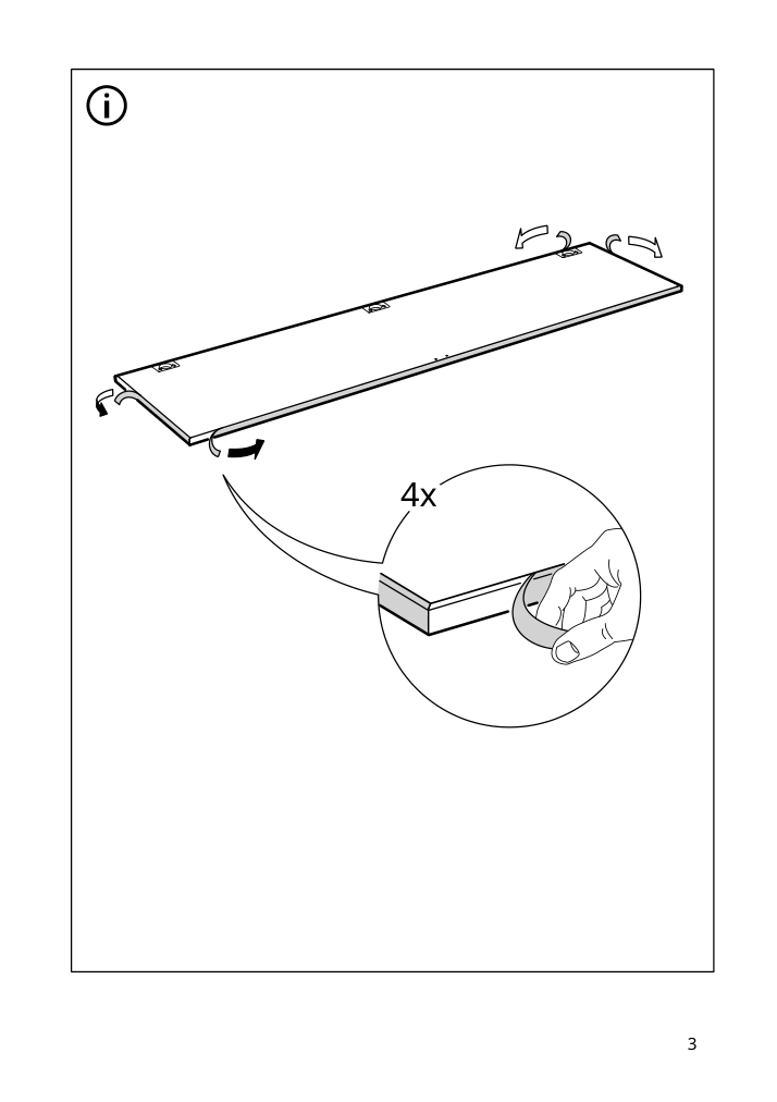 Assembly instructions for IKEA Aheim door mirror glass | Page 3 - IKEA PAX / REINSVOLL/ÅHEIM wardrobe combination 895.026.25