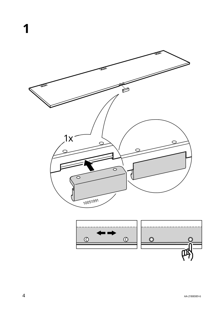 Assembly instructions for IKEA Aheim door mirror glass | Page 4 - IKEA PAX / REINSVOLL/ÅHEIM wardrobe combination 895.026.25