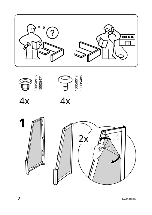 Assembly instructions for IKEA Akerbaer greenhouse indoor outdoor yellow | Page 2 - IKEA ÅKERBÄR greenhouse 105.607.84