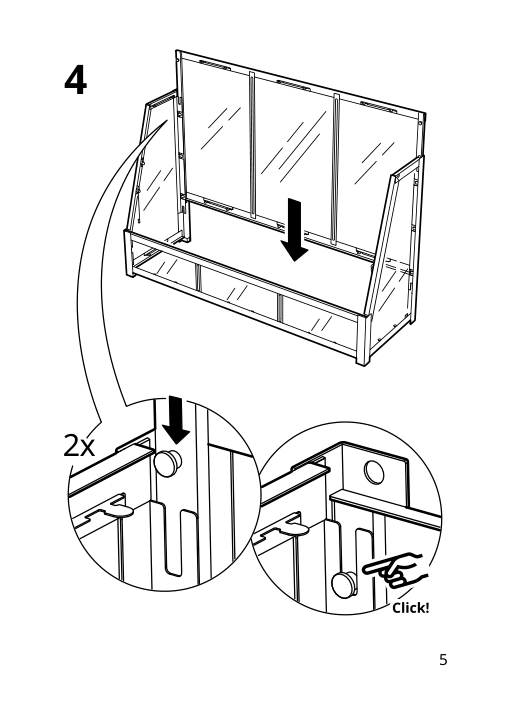 Assembly instructions for IKEA Akerbaer greenhouse indoor outdoor yellow | Page 5 - IKEA ÅKERBÄR greenhouse 105.607.84