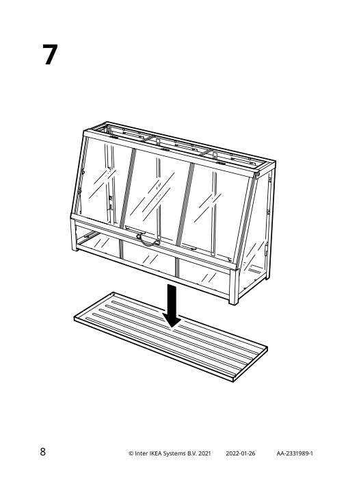 Assembly instructions for IKEA Akerbaer greenhouse indoor outdoor yellow | Page 8 - IKEA ÅKERBÄR greenhouse 105.607.84