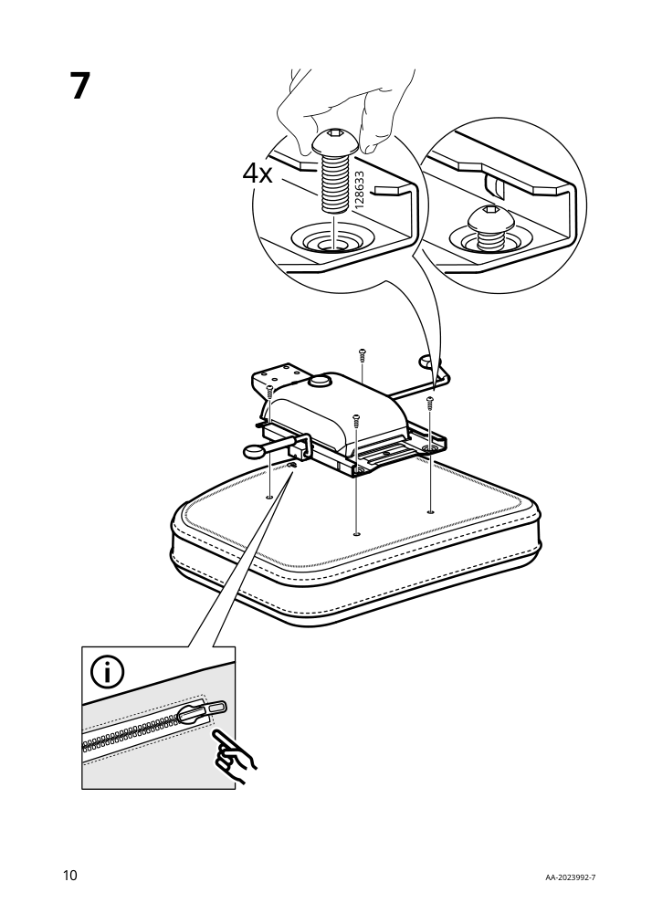 Assembly instructions for IKEA Alefjaell office chair glose black | Page 10 - IKEA ALEFJÄLL office chair 703.674.58