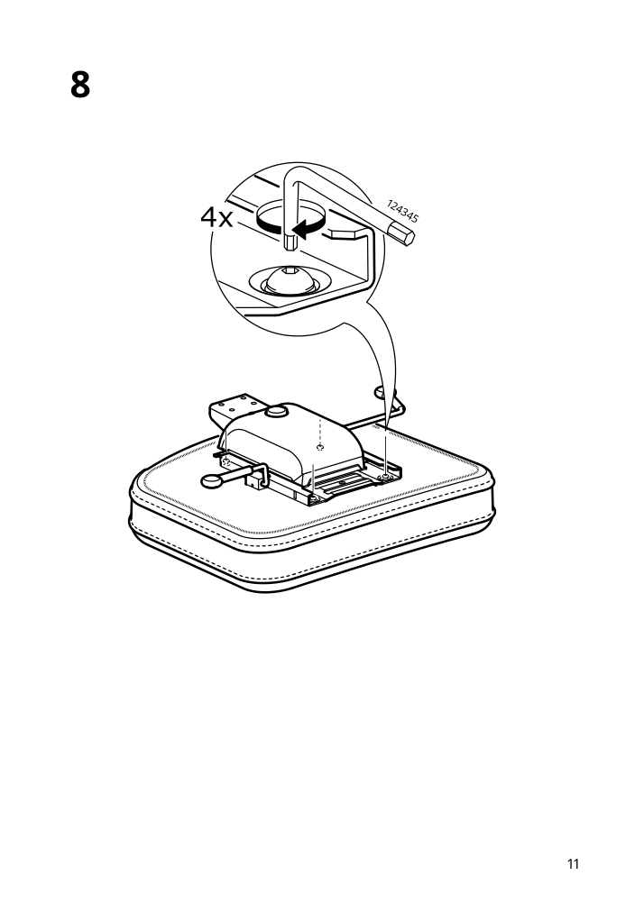 Assembly instructions for IKEA Alefjaell office chair glose black | Page 11 - IKEA ALEFJÄLL office chair 703.674.58