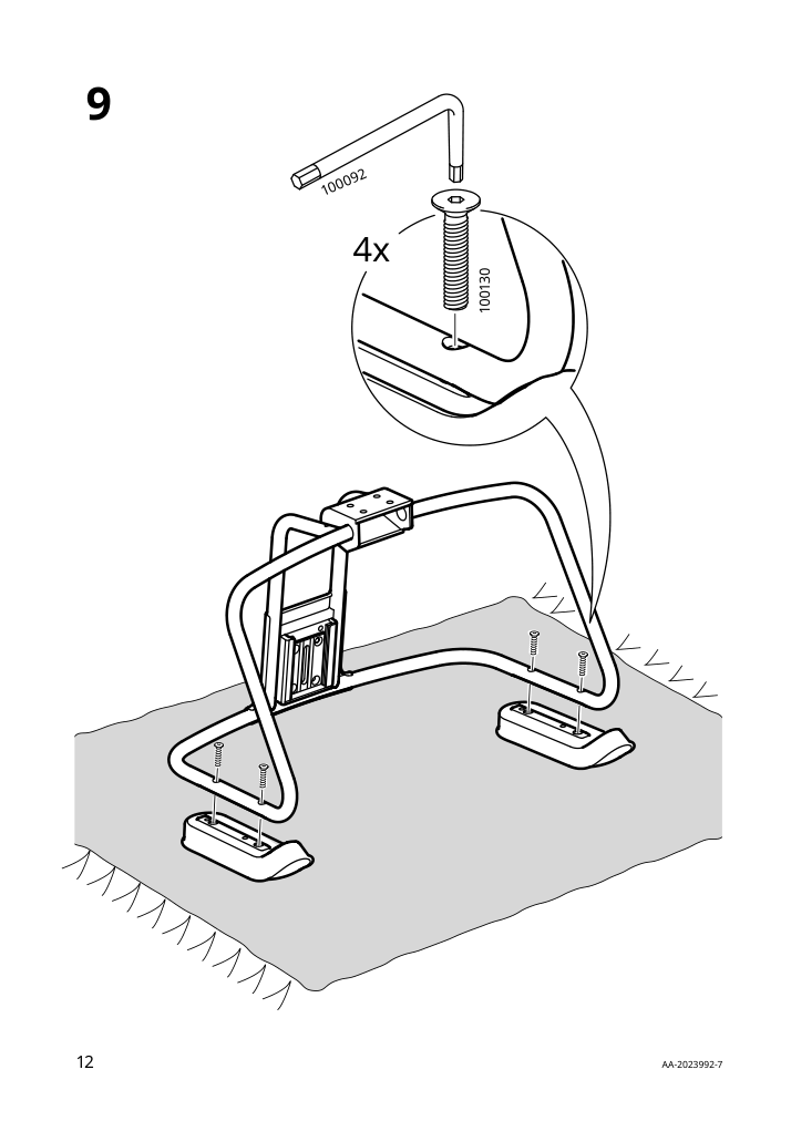 Assembly instructions for IKEA Alefjaell office chair glose black | Page 12 - IKEA ALEFJÄLL office chair 703.674.58