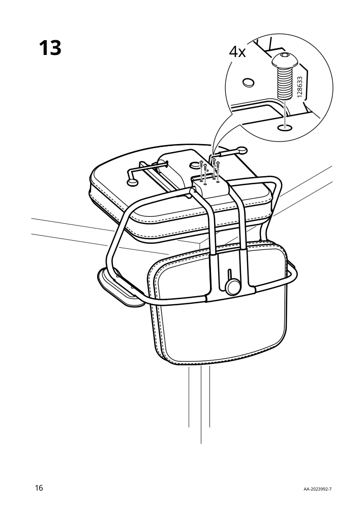 Assembly instructions for IKEA Alefjaell office chair glose black | Page 16 - IKEA ALEFJÄLL office chair 703.674.58