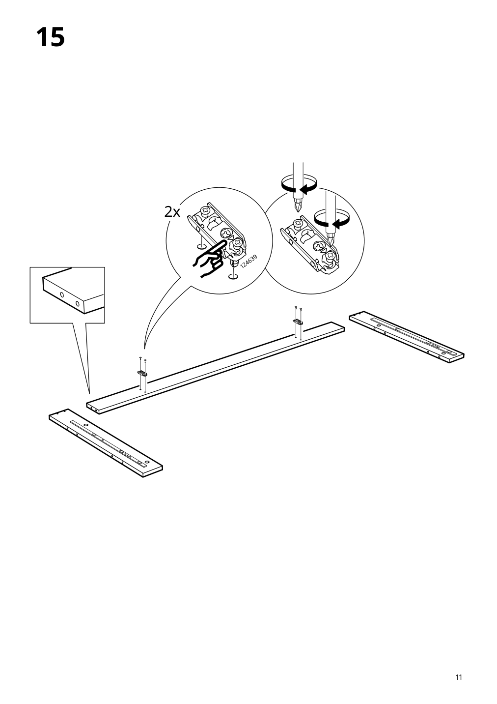 Assembly instructions for IKEA Alex desk black brown | Page 11 - IKEA ALEX desk 504.735.63