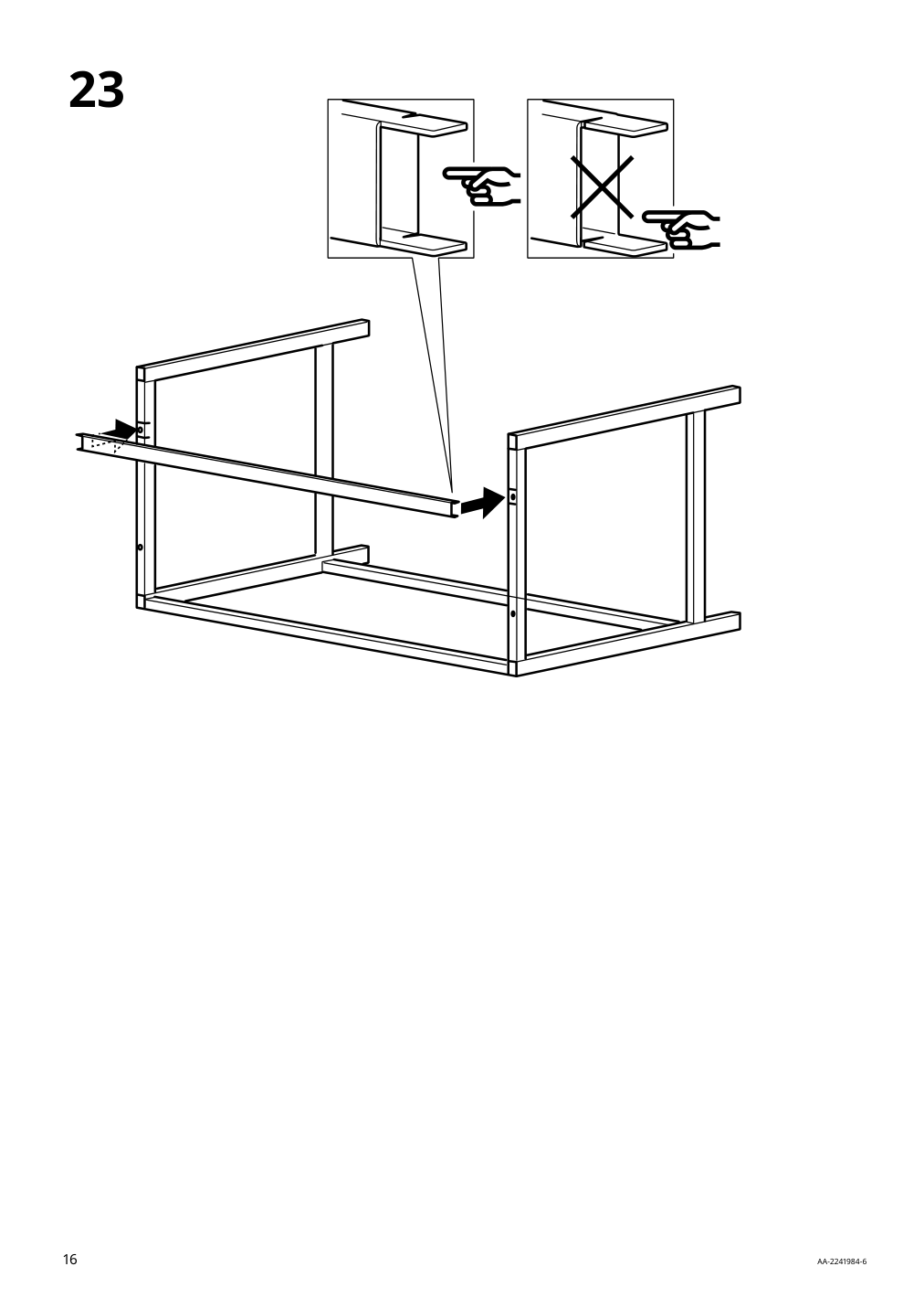 Assembly instructions for IKEA Alex desk white | Page 16 - IKEA ALEX desk 104.735.55