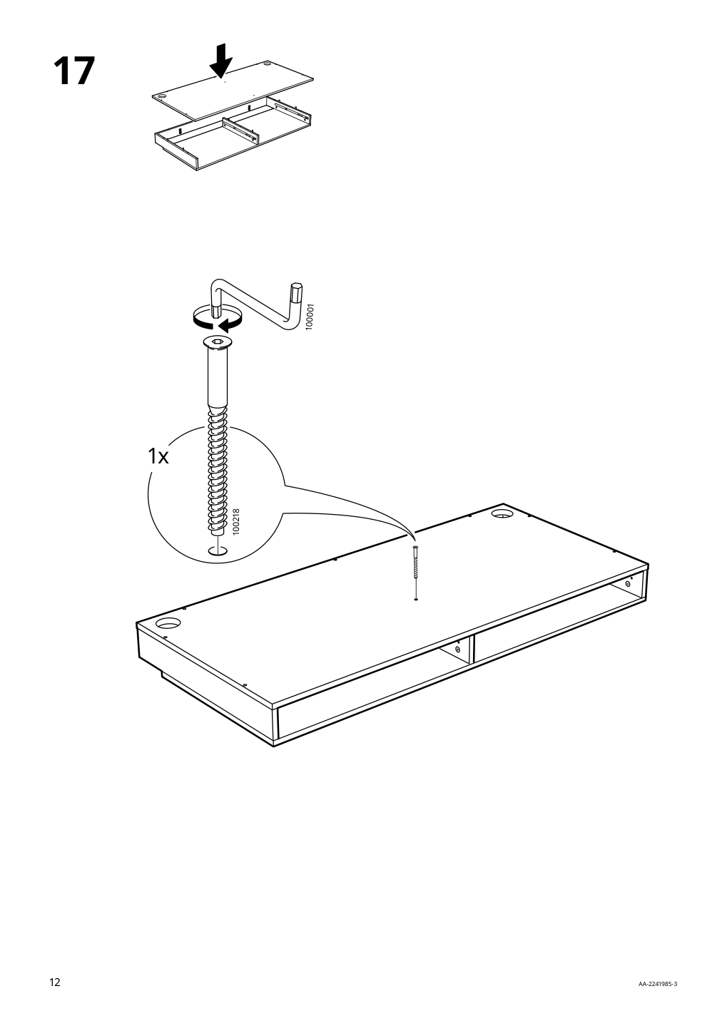 Assembly instructions for IKEA Alex desk gray turquoise | Page 12 - IKEA ALEX desk 804.838.05