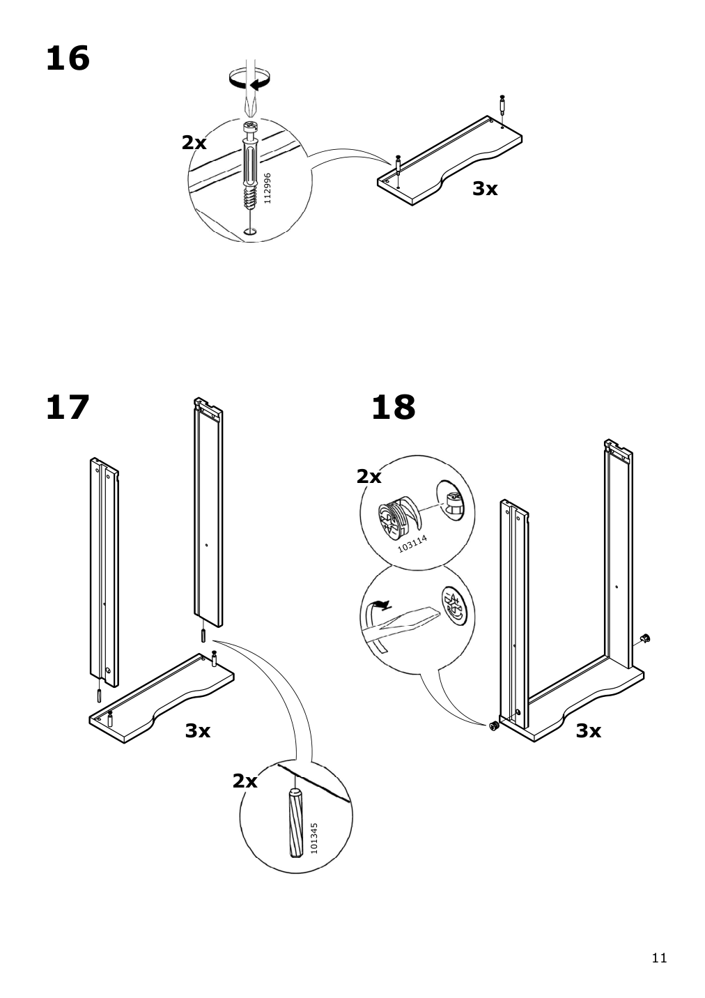 Assembly instructions for IKEA Alex drawer unit drop file storage white | Page 11 - IKEA ALEX drawer unit/drop file storage 505.081.76