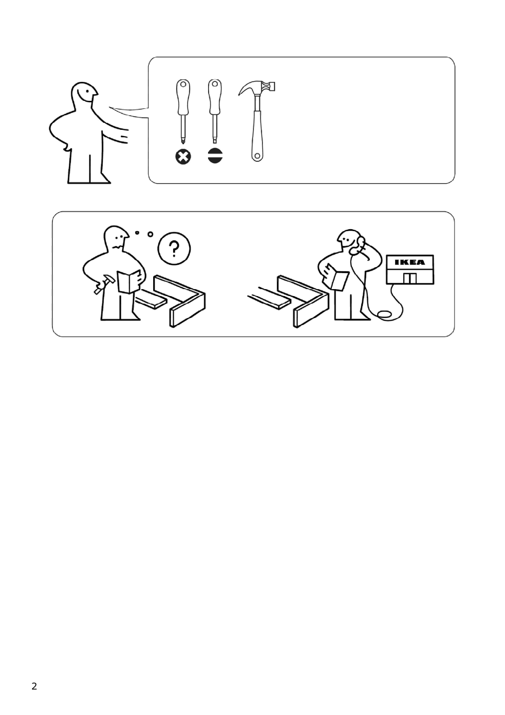 Assembly instructions for IKEA Alex drawer unit drop file storage white | Page 2 - IKEA ALEX drawer unit/drop file storage 505.081.76