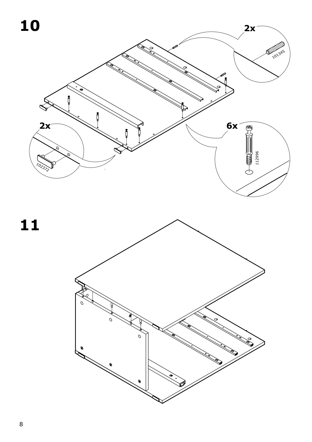 Assembly instructions for IKEA Alex drawer unit drop file storage white | Page 8 - IKEA ALEX drawer unit/drop file storage 505.081.76