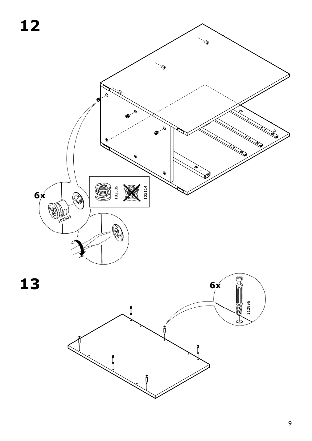 Assembly instructions for IKEA Alex drawer unit drop file storage white | Page 9 - IKEA ALEX drawer unit/drop file storage 505.081.76