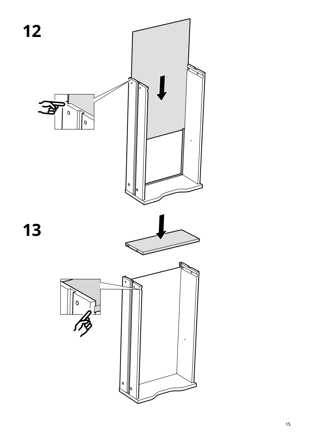 Assembly instructions for IKEA Alex drawer unit white | Page 15 - IKEA LAGKAPTEN / ALEX desk 994.319.82