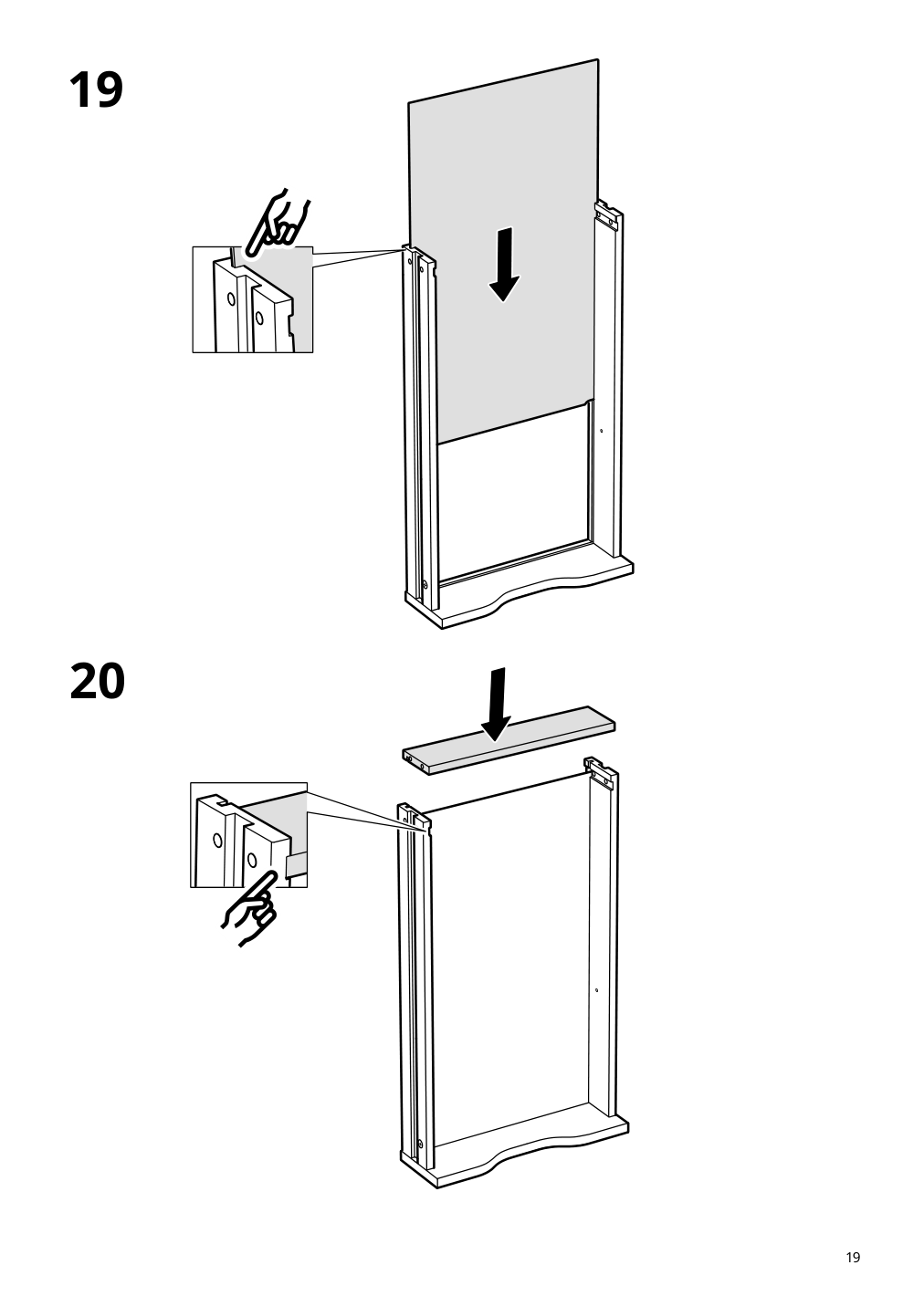 Assembly instructions for IKEA Alex drawer unit white | Page 19 - IKEA LAGKAPTEN / ALEX desk 995.084.10