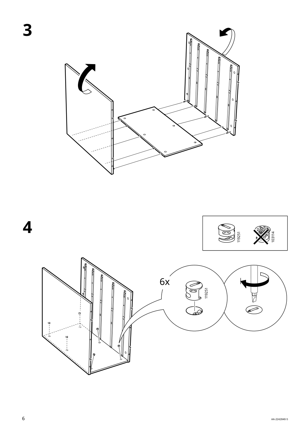 Assembly instructions for IKEA Alex drawer unit white | Page 6 - IKEA LAGKAPTEN / ALEX desk 995.084.10