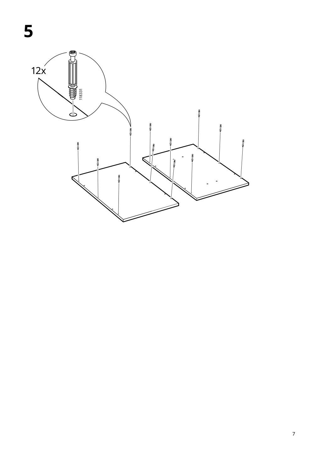 Assembly instructions for IKEA Alex drawer unit white | Page 7 - IKEA ALEX drawer unit 004.735.46