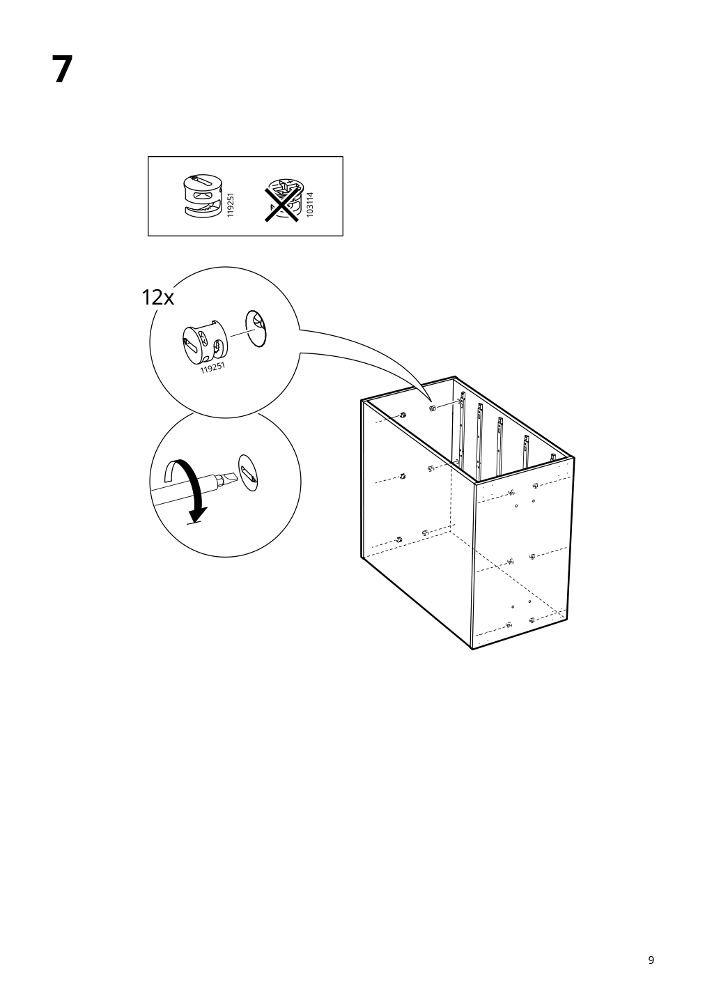 Assembly instructions for IKEA Alex drawer unit white | Page 9 - IKEA MITTCIRKEL / ALEX desk 495.086.86