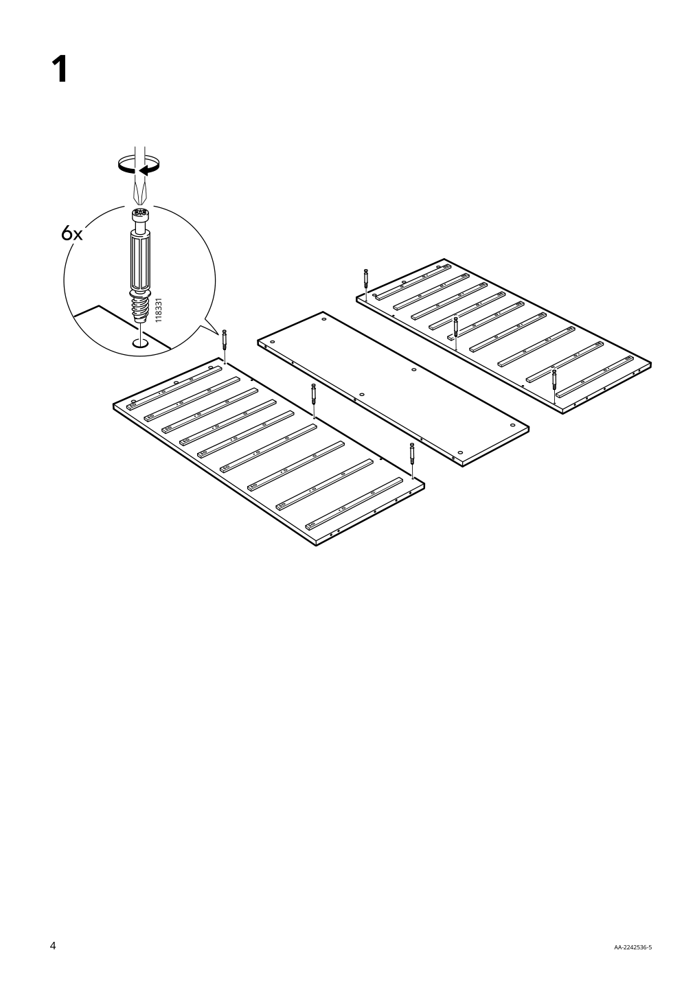 Assembly instructions for IKEA Alex drawer unit with 9 drawers white | Page 4 - IKEA ALEX drawer unit with 9 drawers 904.861.39