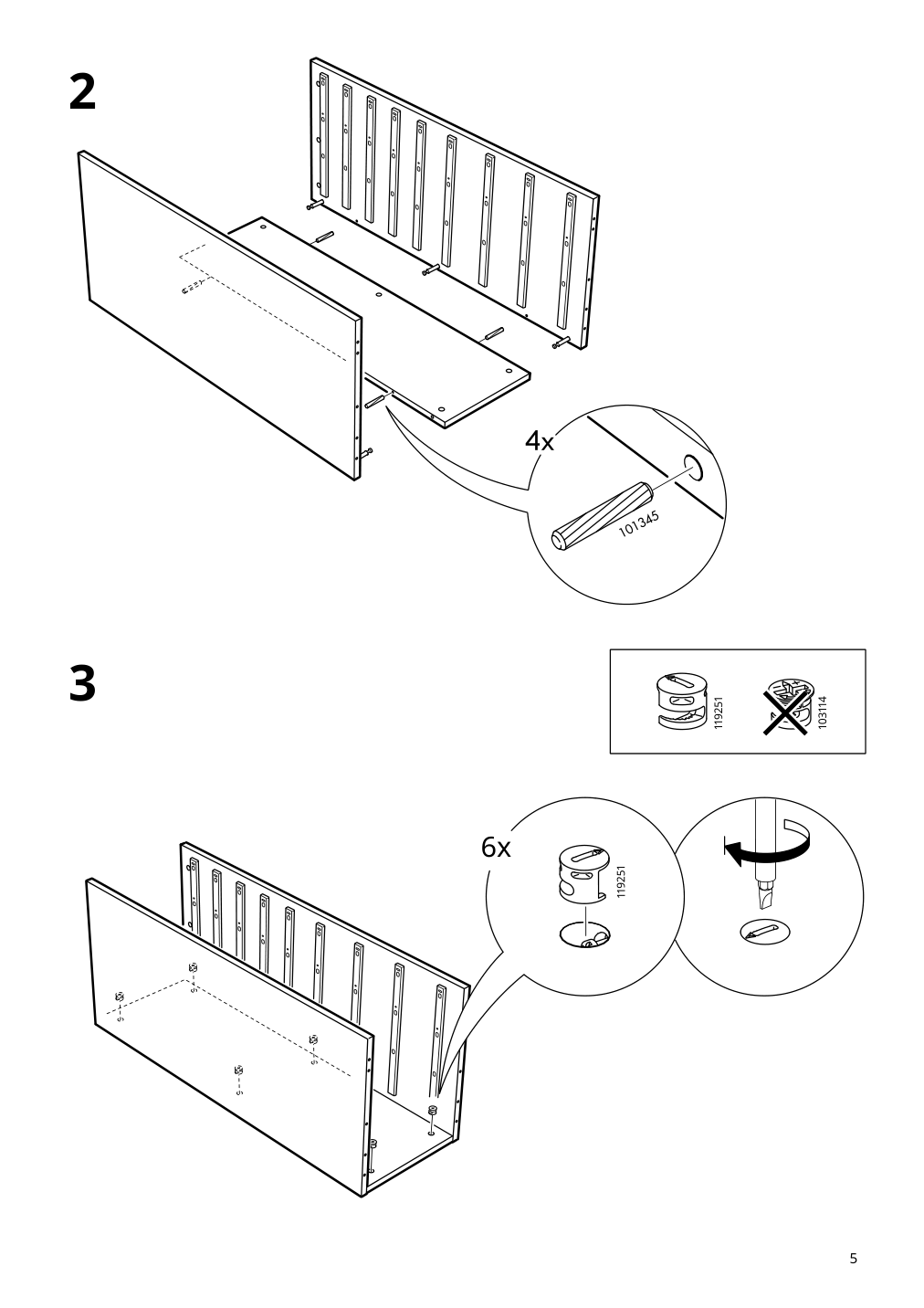 Assembly instructions for IKEA Alex drawer unit with 9 drawers white | Page 5 - IKEA ALEX drawer unit with 9 drawers 904.861.39