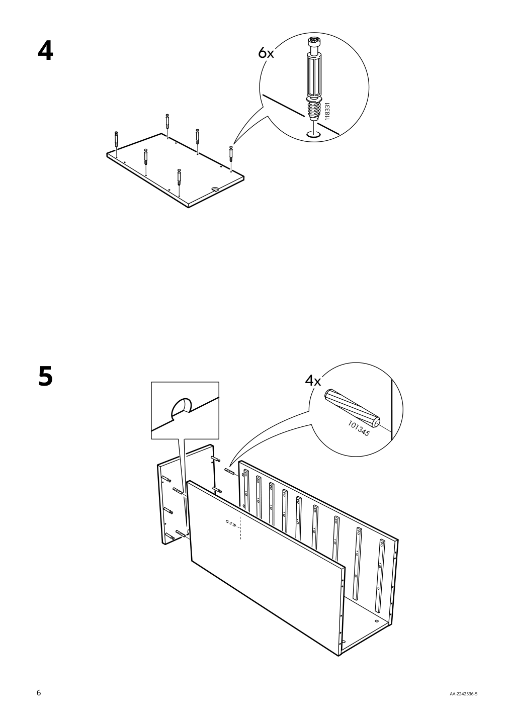 Assembly instructions for IKEA Alex drawer unit with 9 drawers white | Page 6 - IKEA ALEX drawer unit with 9 drawers 904.861.39