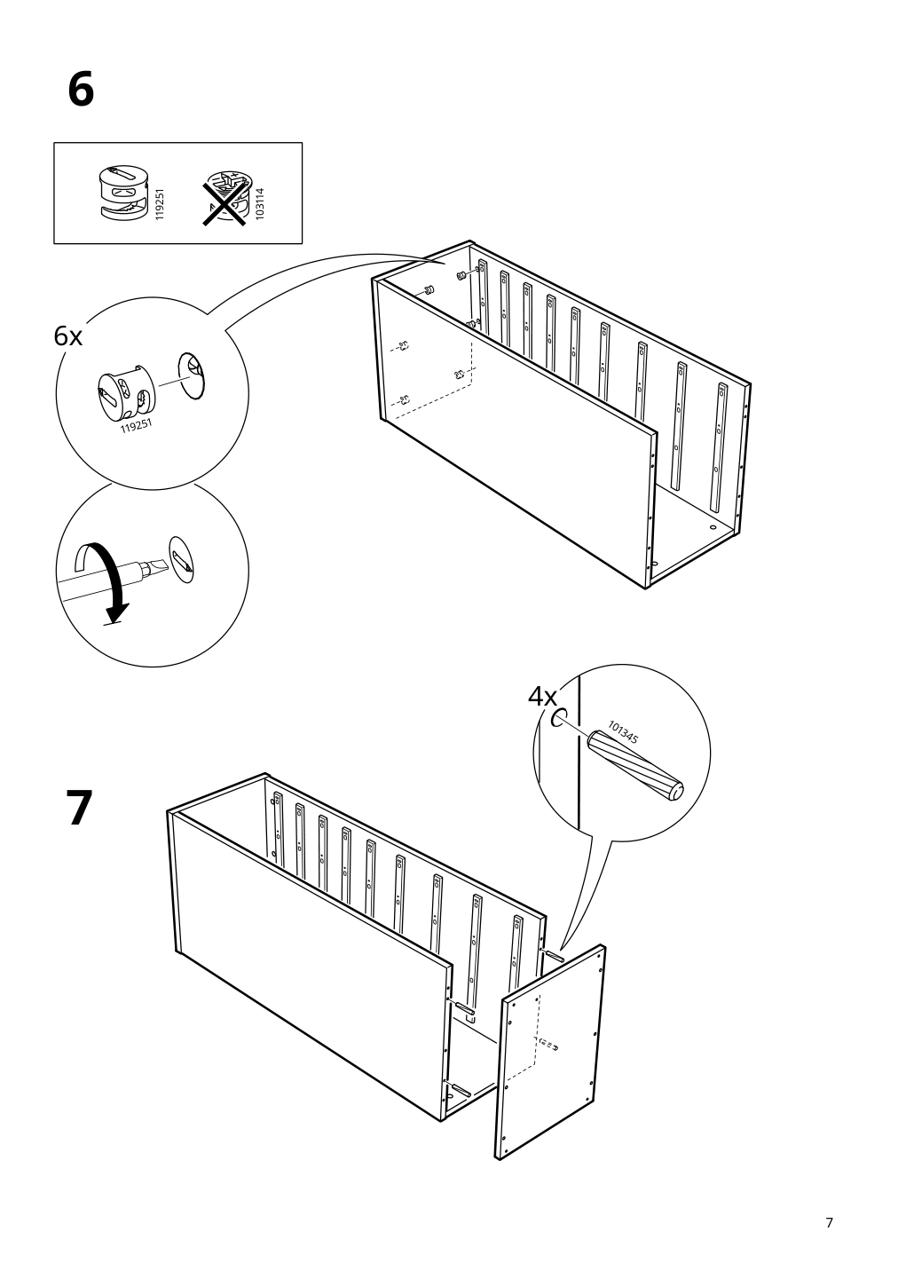 Assembly instructions for IKEA Alex drawer unit with 9 drawers white | Page 7 - IKEA ALEX drawer unit with 9 drawers 904.861.39