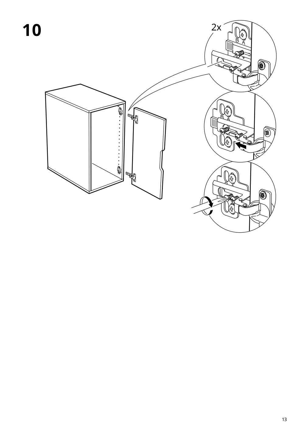 Assembly instructions for IKEA Alex storage unit white | Page 13 - IKEA MITTCIRKEL / ALEX desk 895.217.18