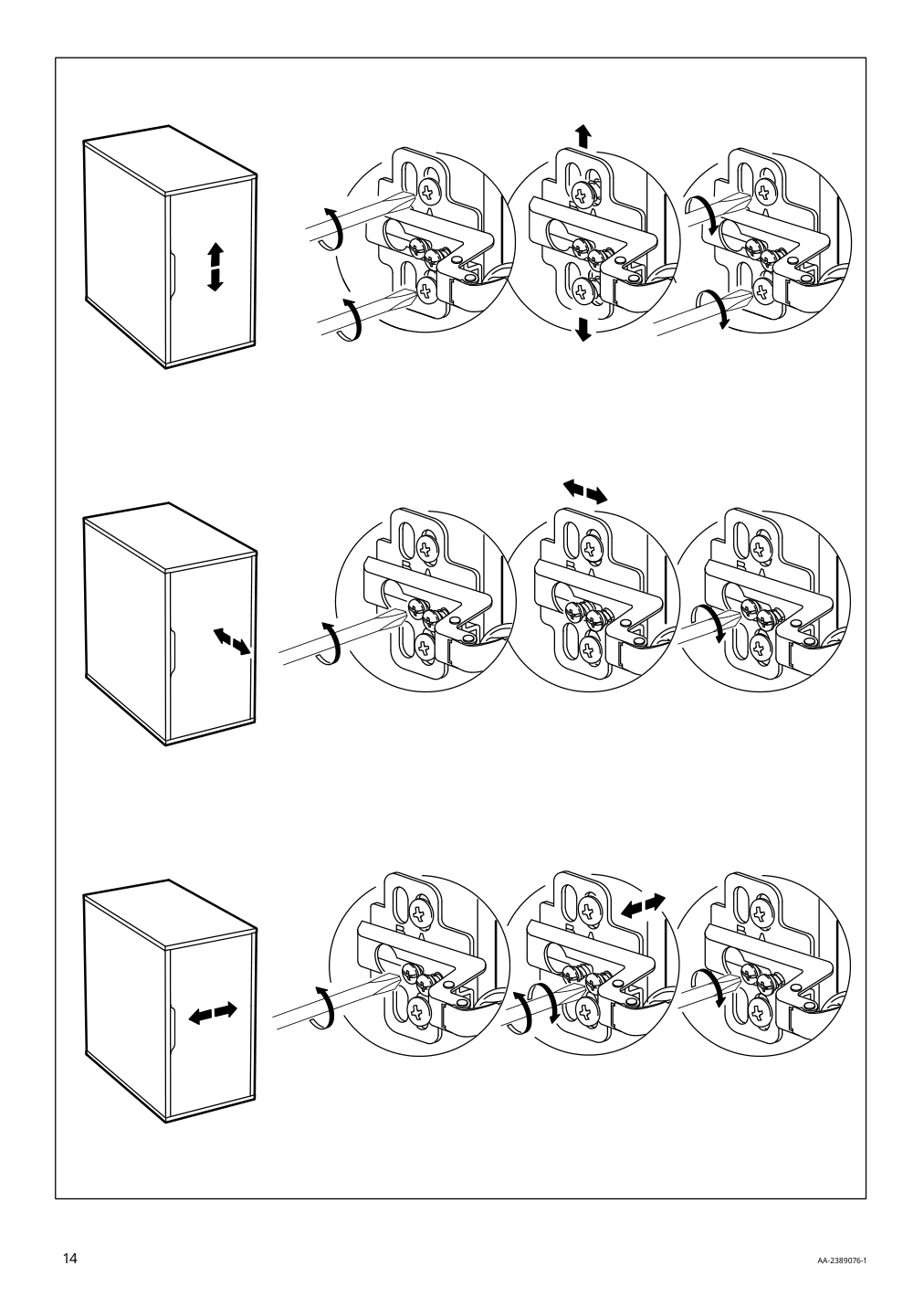 Assembly instructions for IKEA Alex storage unit white | Page 14 - IKEA MITTCIRKEL / ALEX desk 895.217.18