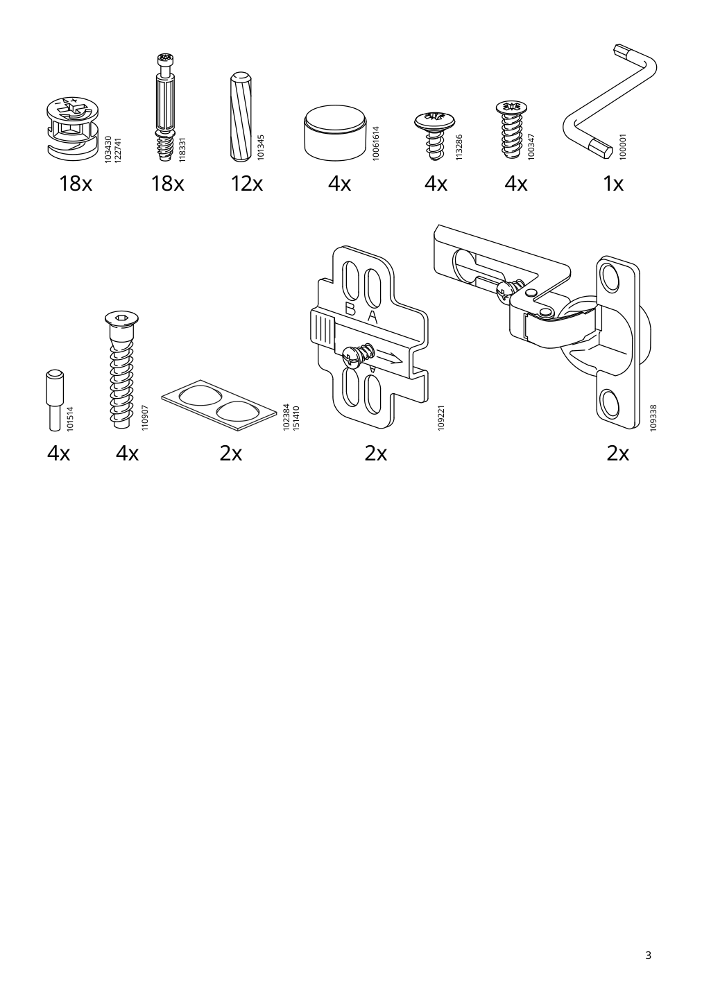 Assembly instructions for IKEA Alex storage unit white | Page 3 - IKEA MITTCIRKEL / ALEX desk 895.217.18