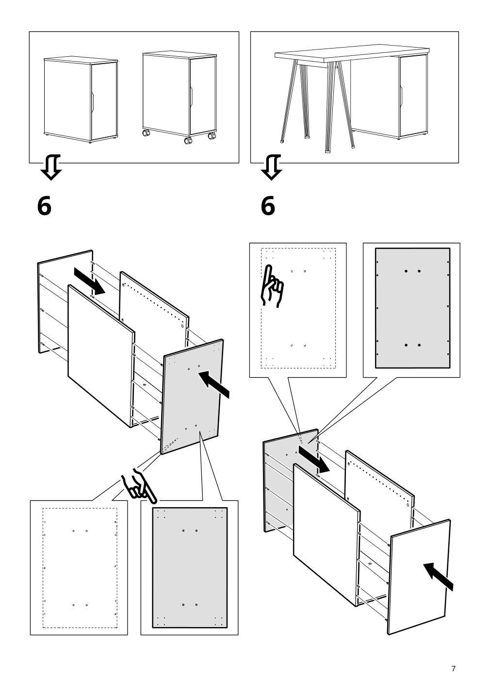 Assembly instructions for IKEA Alex storage unit white | Page 7 - IKEA MITTCIRKEL / ALEX desk 895.217.18