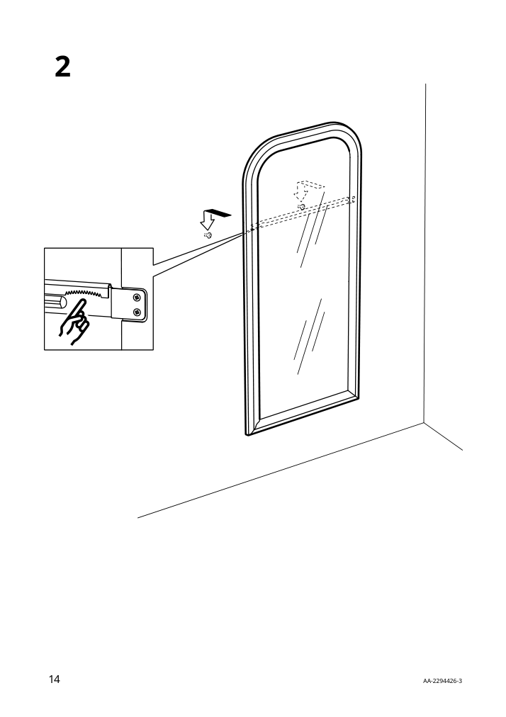 Assembly instructions for IKEA Almaroed mirror black | Page 14 - IKEA ALMARÖD mirror 004.591.35
