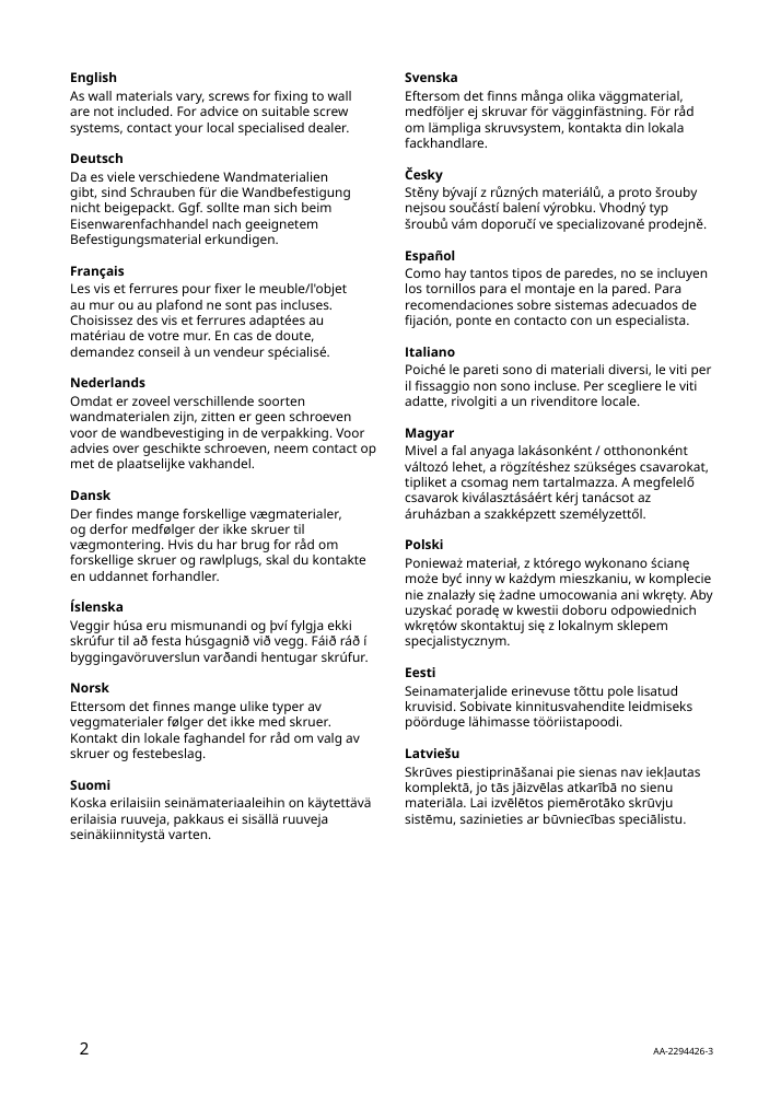 Assembly instructions for IKEA Almaroed mirror black | Page 2 - IKEA ALMARÖD mirror 004.591.35