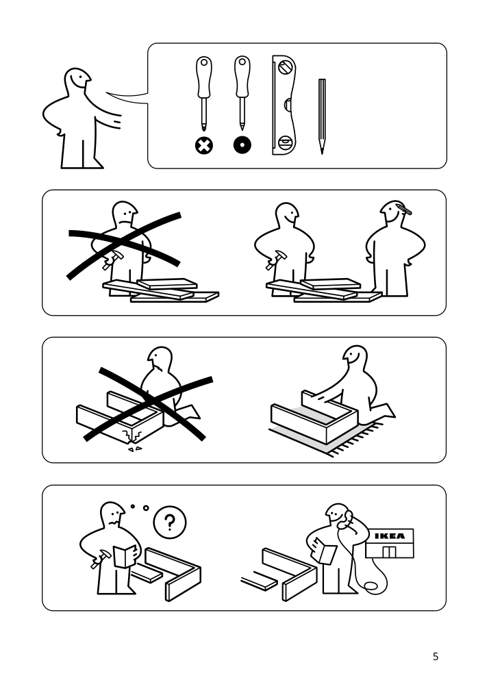 Assembly instructions for IKEA Almaroed mirror black | Page 5 - IKEA ALMARÖD mirror 004.591.35