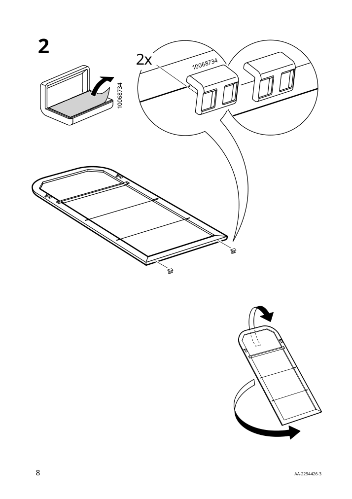 Assembly instructions for IKEA Almaroed mirror black | Page 8 - IKEA ALMARÖD mirror 004.591.35