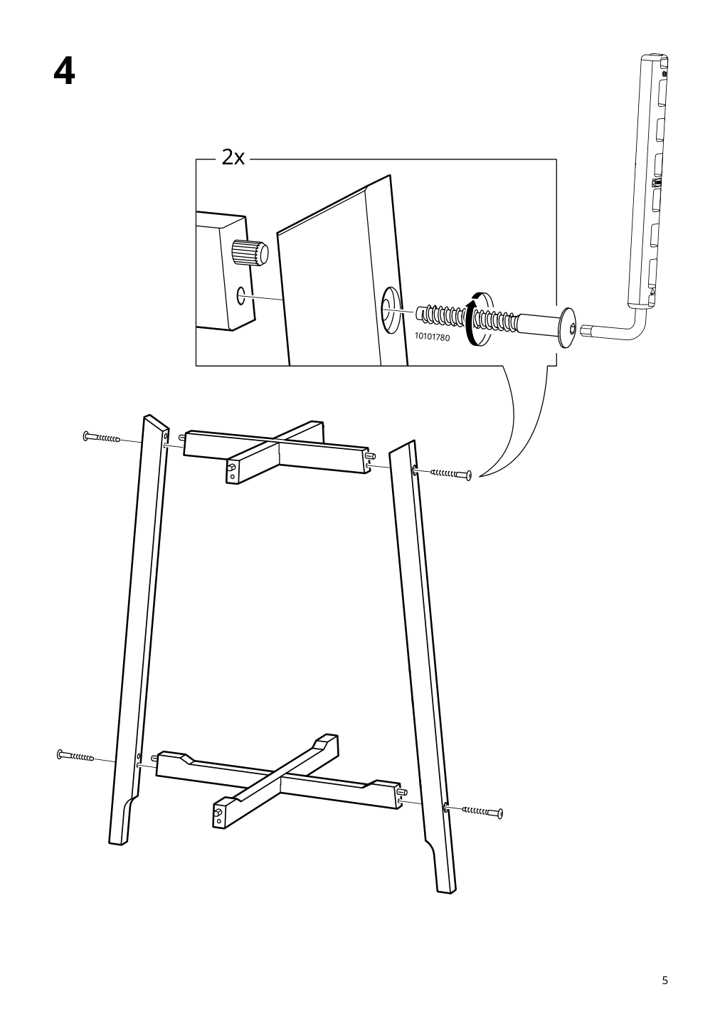 Assembly instructions for IKEA Alpvide plant stand gray | Page 5 - IKEA ALPVIDE plant stand 505.462.63