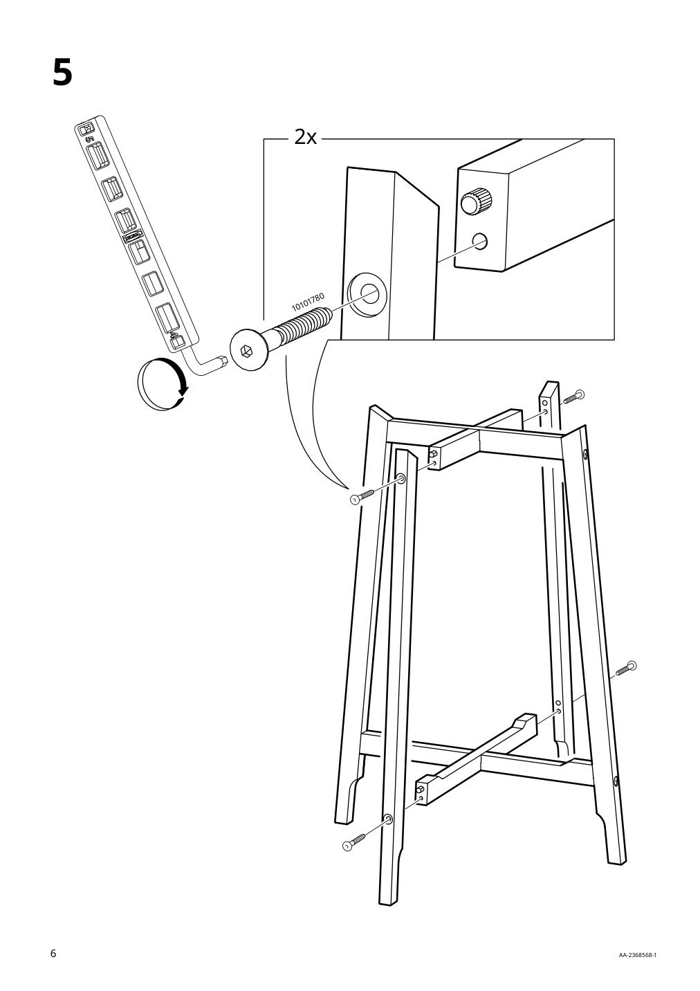 Assembly instructions for IKEA Alpvide plant stand gray | Page 6 - IKEA ALPVIDE plant stand 505.462.63