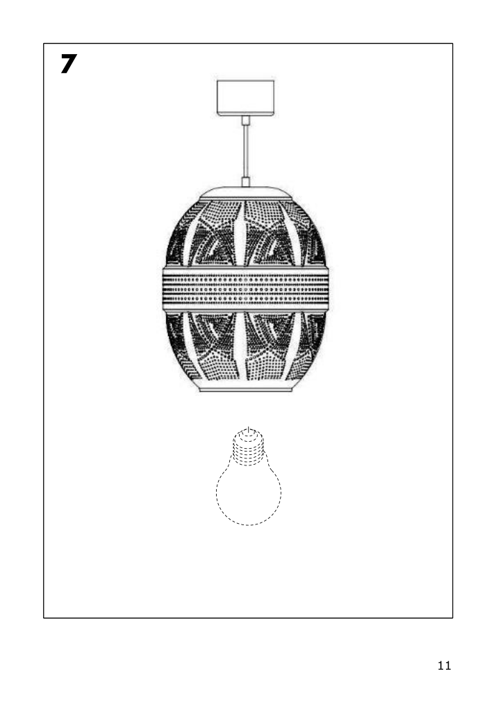 Assembly instructions for IKEA Anropa pendant lamp brass color | Page 11 - IKEA ANROPA pendant lamp 605.183.30