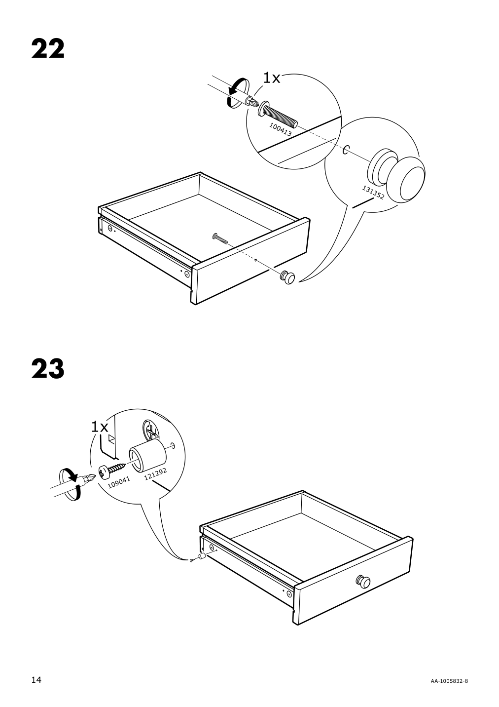 Assembly instructions for IKEA Arkelstorp coffee table black | Page 14 - IKEA ARKELSTORP coffee table 302.608.07