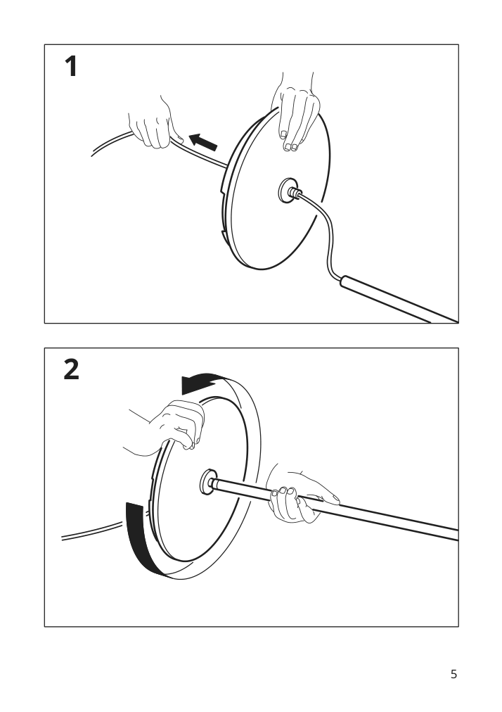 Assembly instructions for IKEA Aroed floor reading lamp turquoise | Page 5 - IKEA ARÖD floor/reading lamp 405.140.50