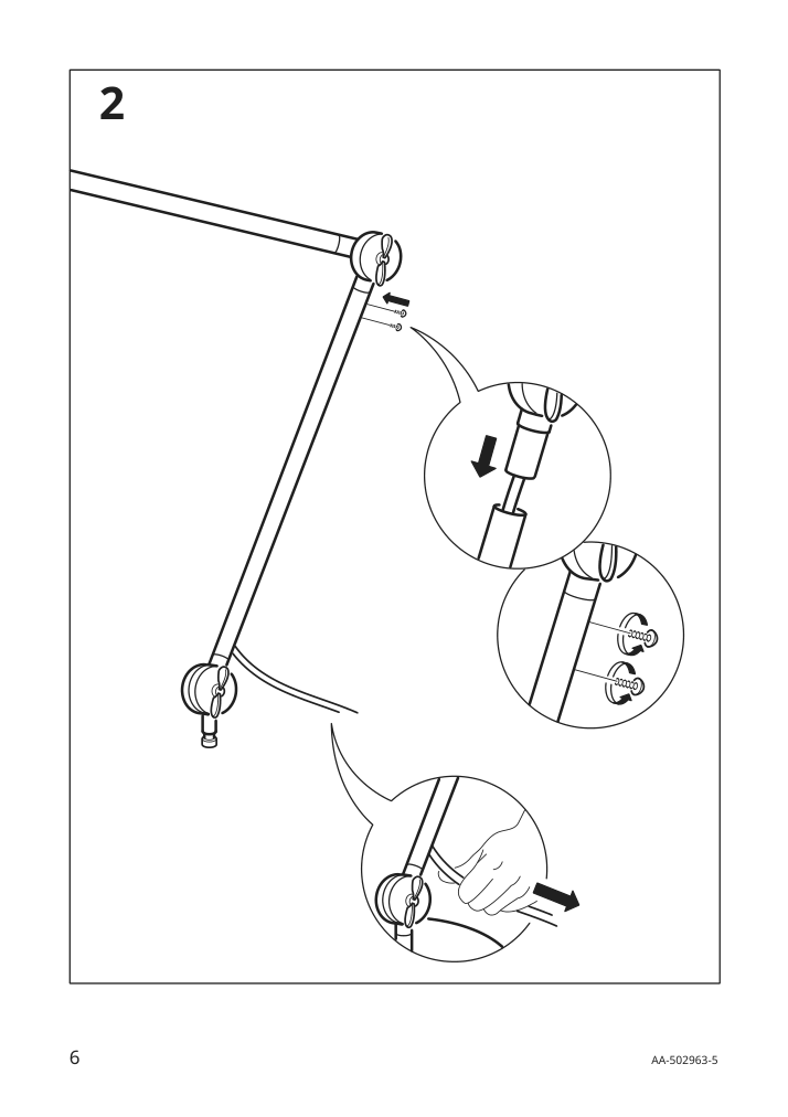 Assembly instructions for IKEA Aroed work lamp turquoise | Page 6 - IKEA ARÖD work lamp 605.215.92