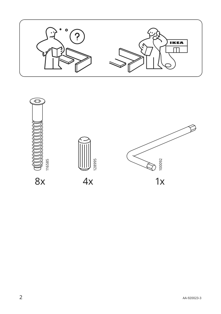 Assembly instructions for IKEA Askholmen flower box light brown stained | Page 2 - IKEA ASKHOLMEN flower box 302.586.73