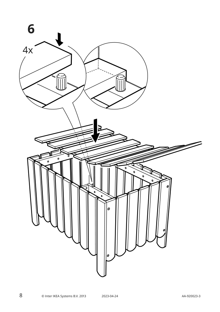 Assembly instructions for IKEA Askholmen flower box light brown stained | Page 8 - IKEA ASKHOLMEN flower box 302.586.73