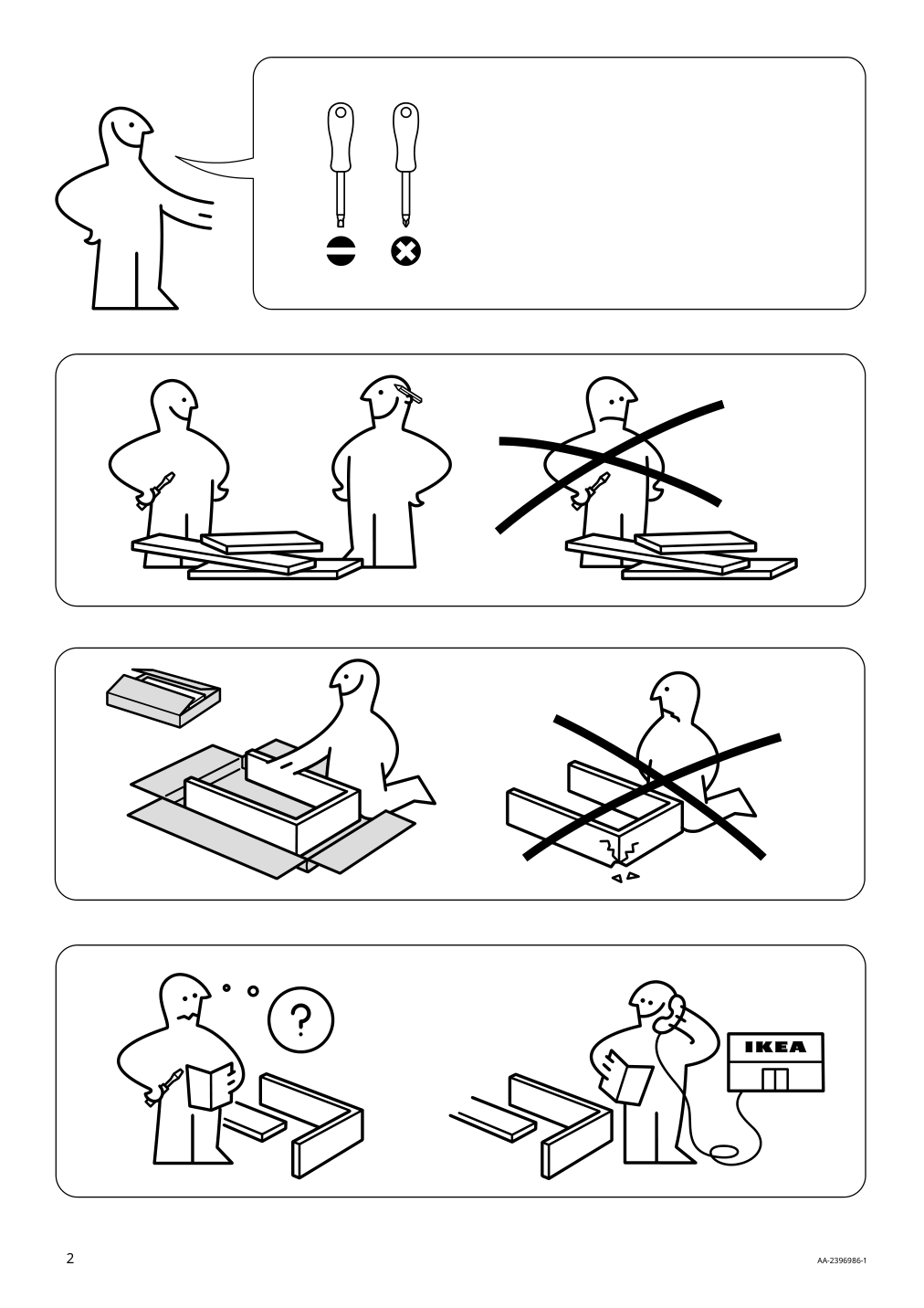 Assembly instructions for IKEA Askholmen gateleg table outdoor dark brown | Page 2 - IKEA ASKHOLMEN gateleg table+4 chairs, outdoor 495.300.41