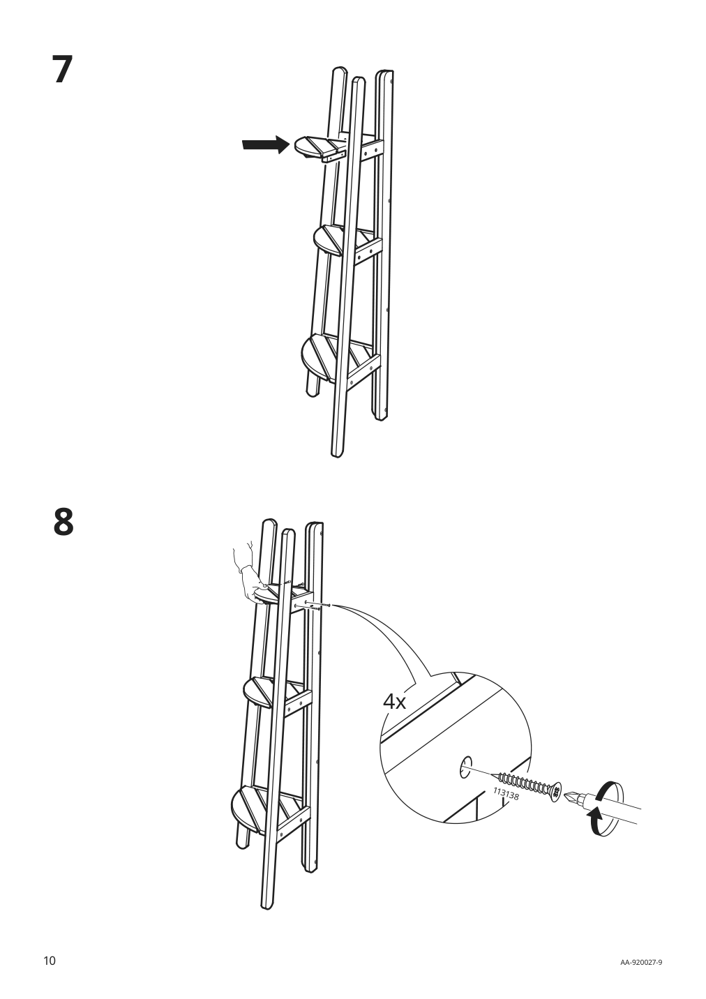 Assembly instructions for IKEA Askholmen plant stand light brown stained | Page 10 - IKEA ASKHOLMEN plant stand 102.586.69