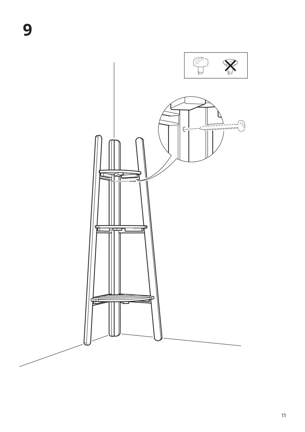 Assembly instructions for IKEA Askholmen plant stand light brown stained | Page 11 - IKEA ASKHOLMEN plant stand 102.586.69