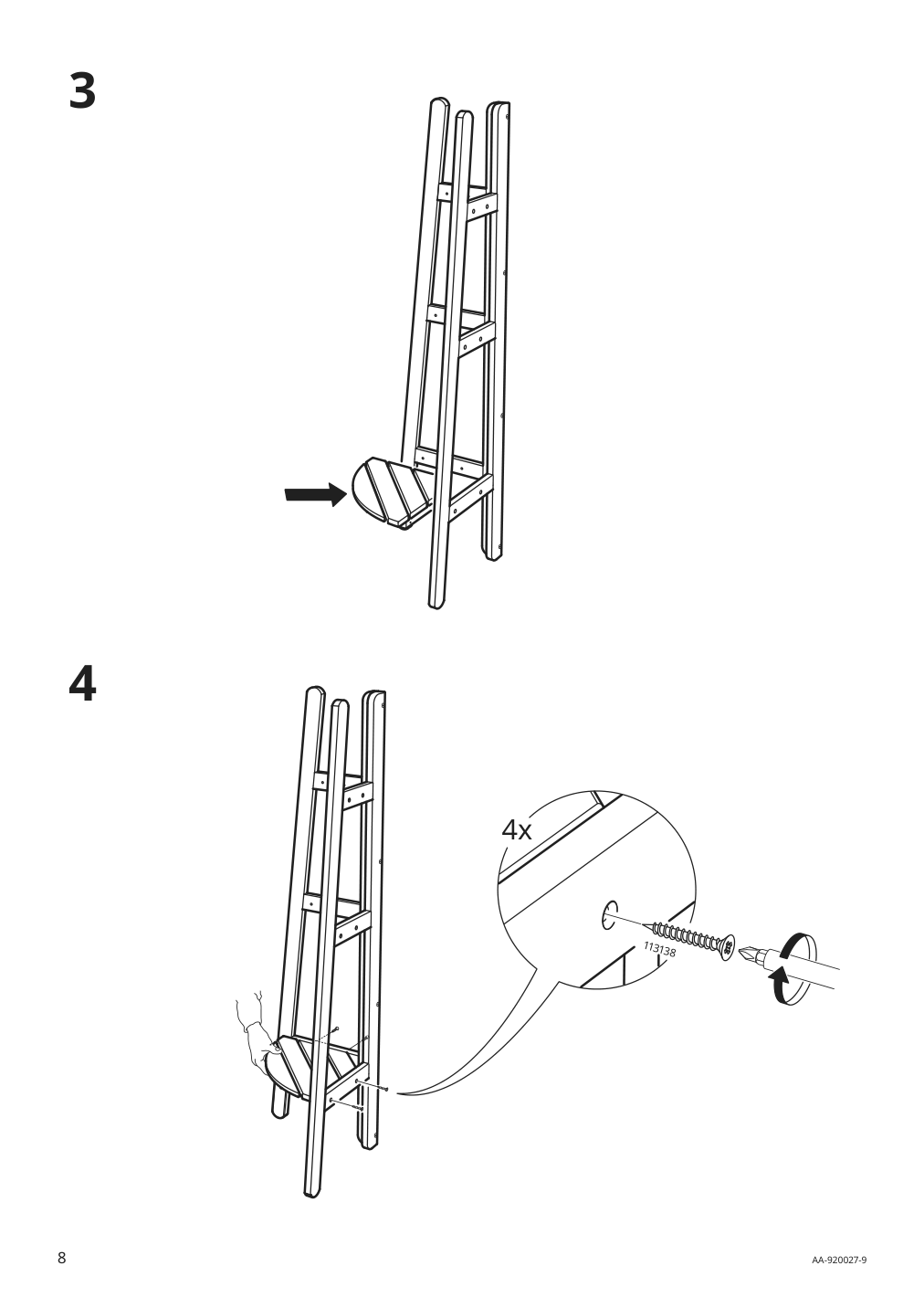 Assembly instructions for IKEA Askholmen plant stand light brown stained | Page 8 - IKEA ASKHOLMEN plant stand 102.586.69