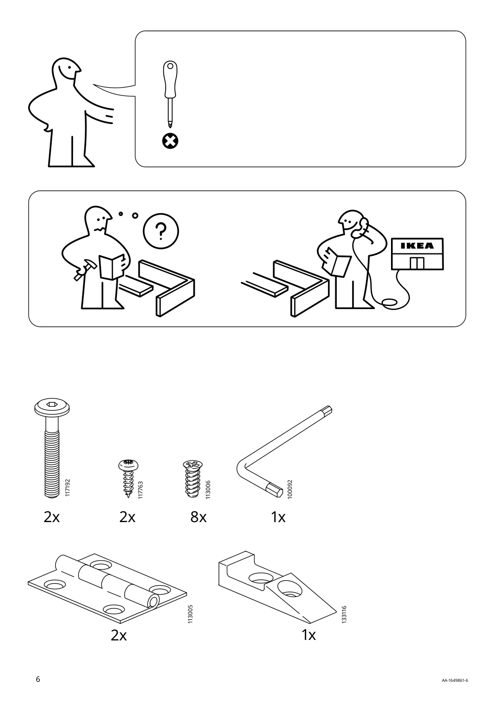 Assembly instructions for IKEA Askholmen table for wall outdoor folding dark brown | Page 6 - IKEA ASKHOLMEN wall table & folding chair, outdoor 695.292.49