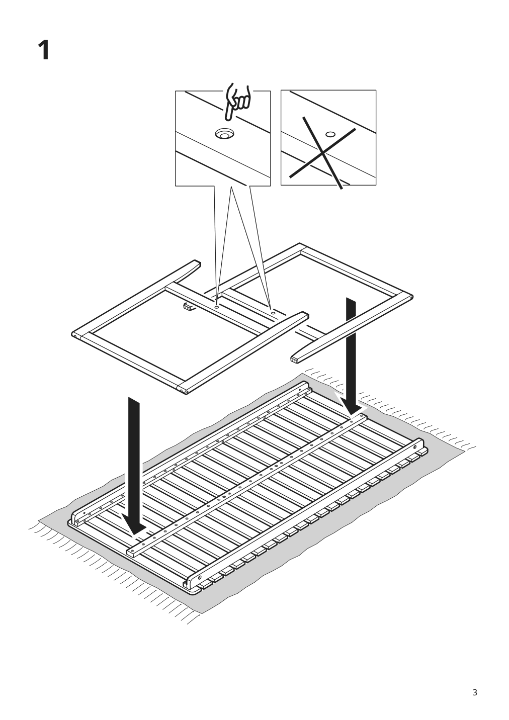 Assembly instructions for IKEA Askholmen table outdoor dark brown | Page 3 - IKEA ASKHOLMEN table and 4 folding chairs, outdoor 795.291.02