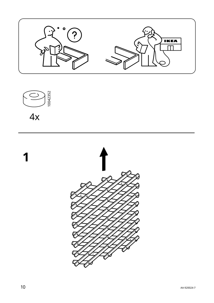 Assembly instructions for IKEA Askholmen trellis light brown stained | Page 10 - IKEA ASKHOLMEN trellis 702.586.71